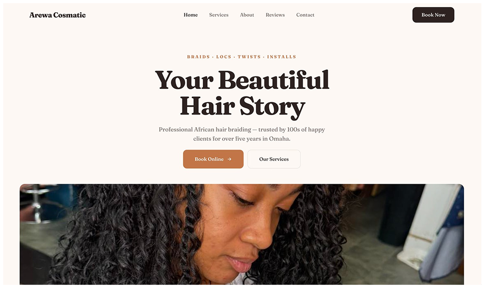 Arewa Cosmatic website